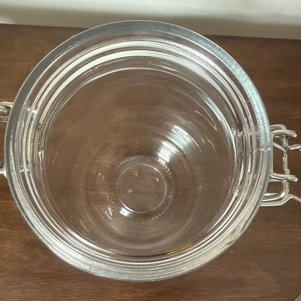KILNER DOG TREAT SWING ROUND CLIP TOP GLASS JAR 3L WIRE SWING BAIL 11